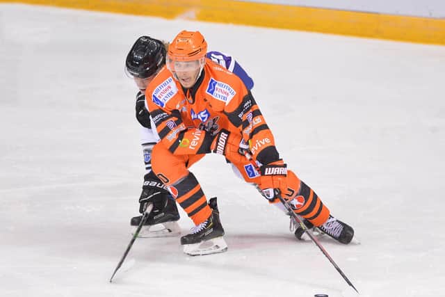 Tanner Eberle proved a hit for Sheffield Steelers in the Elite Series. 
Picture courtesy of Dean Woolley