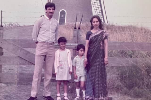 Anita Rani as a child with her family.