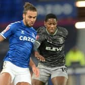 Former Sheffield Wednesday defender Osaze Urhoghide, pictured in action against Everton in the FA Cup last season. Picture: Steve Ellis.