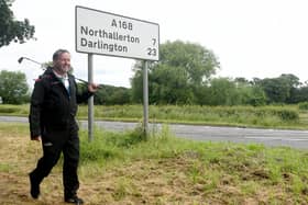 David Sullivan, 58, is golfing all the way from John O'Groats to Lands End to raise cash for more defibrillators, and is this week passing through Yorkshire