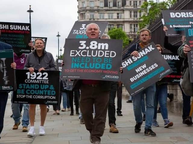 The Excluded Unity Alliance held a lobbying event in London. Picture: Excluded Unity Alliance