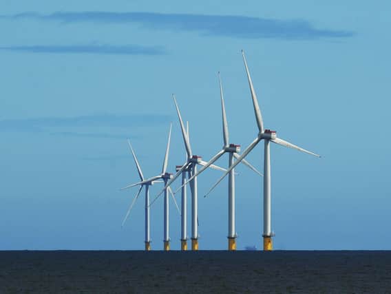 An off-shore wind farm in Withernsea. Picture: Jonathan Gawthorpe.