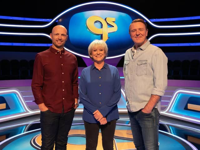 Sue Barker with Matt Dawson (left) and Phil Tufnell (right) have all left the show