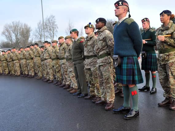 Soliders from Catterick Garrison. Picture: Gary Longbottom.
