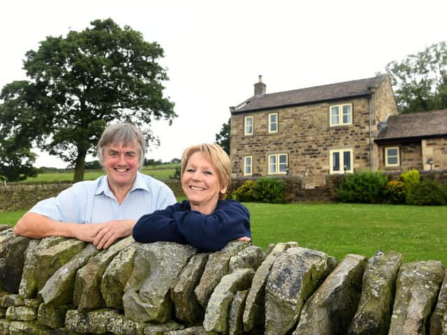 John Key with his wife Fiona at their farm near Stocksbridge