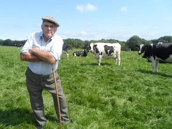 Paul Dunn, who has been president of Ryedale Show, on New Leys Farm