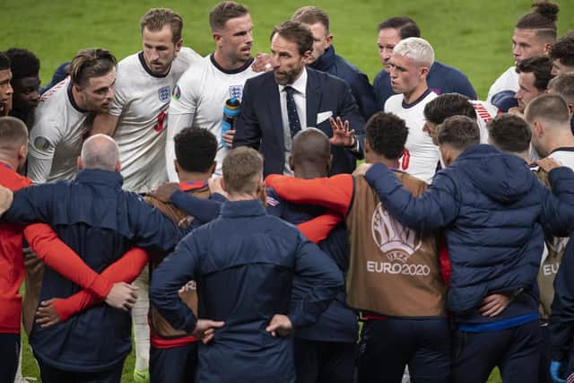 Final challenge: Gareth Southgate’s message to his England players during this summer’s European Championship has been to stay calm and stick to their gameplan, qualities they will need tomorrow against Italy at Wembley.Picture: getty images