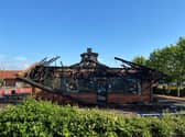 The Burger King outlet at Clifton Moor has been destroyed in the fire