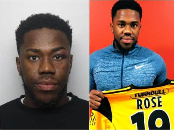 Footballer Mitchell Rose was found guilty of assaulting two people in Doncaster