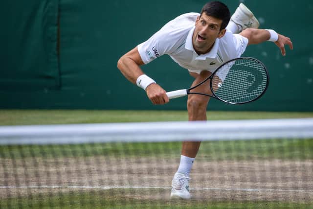 Hat-trick hope: Novak Djokovic is chasing a third successive Wimbledon crown. Picture: David Gray/AELTC Pool/PA Wire