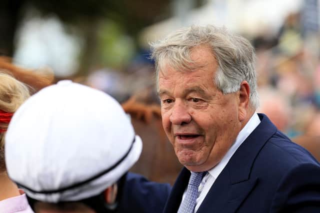 Here's hoping: Astro King's trainer Sir Michael Stoute is hoping the horse gets more luck in the John Smith's Cup than it did at Royal Ascot. Picture: Tim Goode/PA Wire