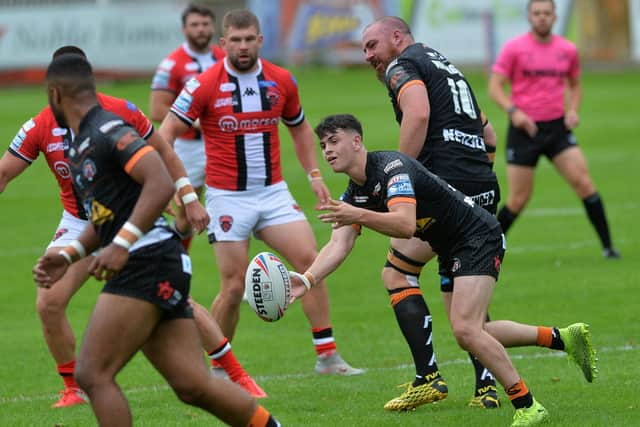 Teenage dream: Castleford teenager Cain Robb was one of five academy products in the Tigers' line-up. Picture: Jonathan Gawthorpe