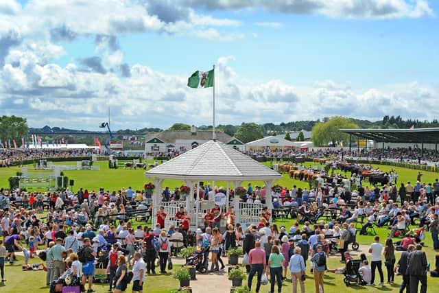Crowds gather at the Great Yorkshire Show.