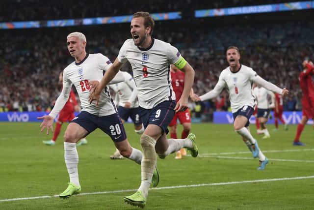 England's Harry Kane. Picture: Laurence Griffiths/AP)