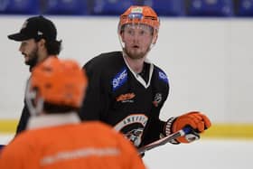 BACK FOR MORE: Defenceman Davey Phillips is back for a sixth season with Sheffield Steelers. Picture: Dean Woolley.