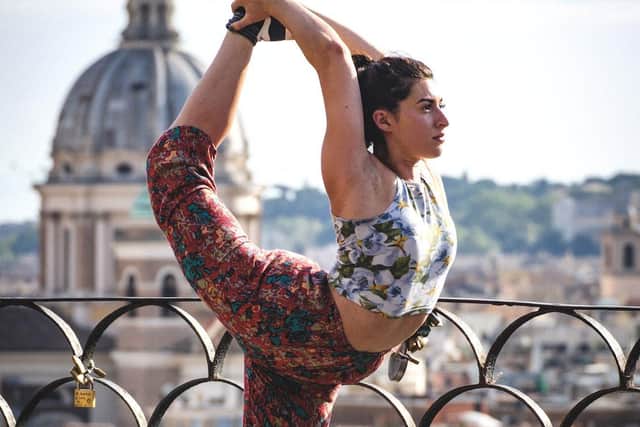 Dora from York juggles her time between teacher yoga and acroyoga and performing