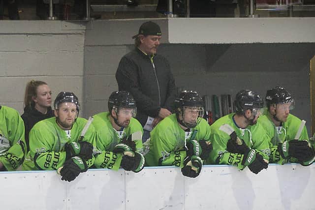 GAME OVER, FOR NOW: Hull Pirates' owner Shane Smith, pictured behind the team's bench. Picture courtesy of Tony Sargent.