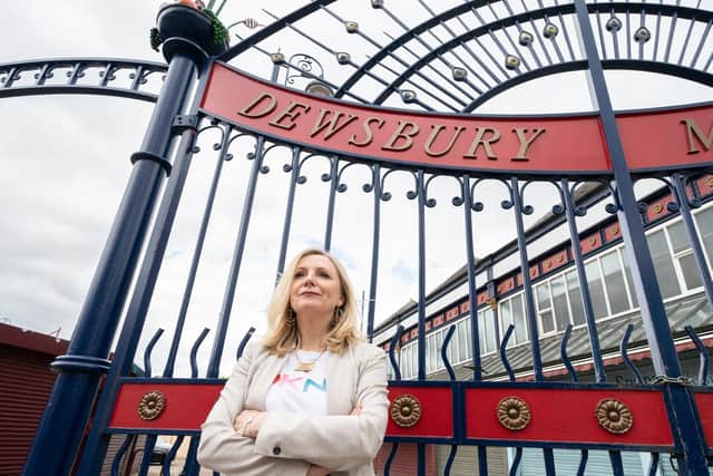 Mayor of West Yorkshire Tracy Brabin outside Dewsbury market in Kirklees. Photo credit should read: Danny Lawson/PA Wire