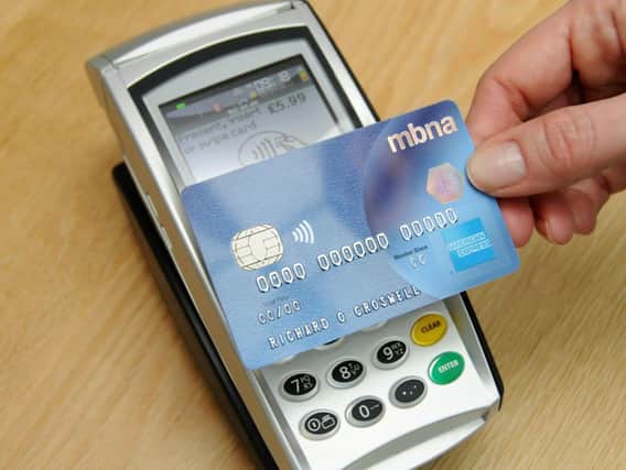 Contactless card transactions more than tripled in April.