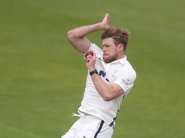 Yorkshire's bowler David Willey bowling for Yorkshire (Picture: PA)