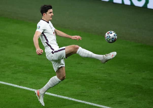 Harry Maguire of England during the UEFA European Championships final match at Wembley Stadium, London. Picture: David Klein / Sportimage