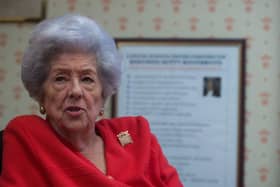Former Speaker of the House of Commons Baroness Betty Boothroyd, in her office at Westminster, London in 2017. Picture: James Hardisty