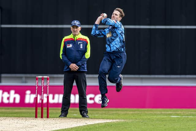 MISSING IN ACTION: Yorkshire's Lockie Ferguson remains injured on the sidelines. 
Picture: Tony Johnson