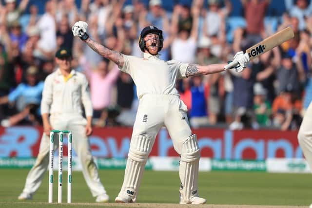 THAT MOMENT: England's Ben Stokes celebrates winning the third Ashes Test match at Headingley back in 2019. Picture: Mike Egerton/PA