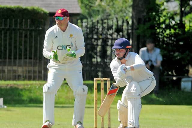 Decent contribution:
Dominic Cowley  of North Leeds who scored 43 in the win over Bilton in the Aire Wharfe League Division 1. Picture: Steve Riding