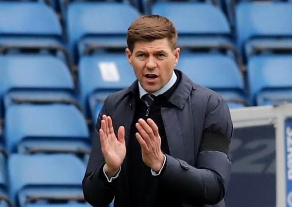 Rangers manager Steven Gerrard: Waiting news of opponents.