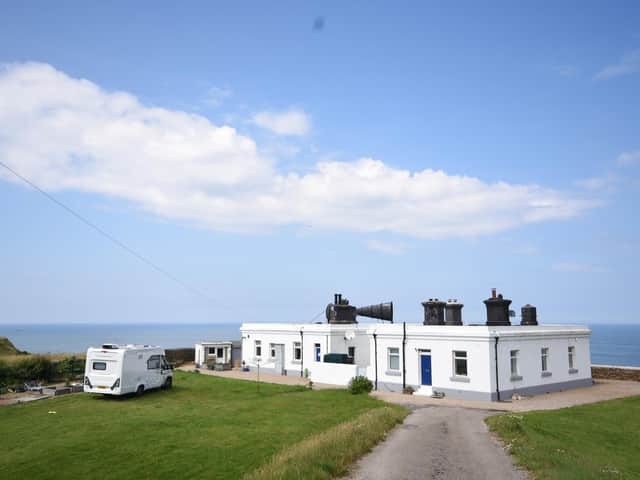 The former foghorn station onthe Cleveland Way is now a four-bedroom home with a one-bed holiday let and a tea garden