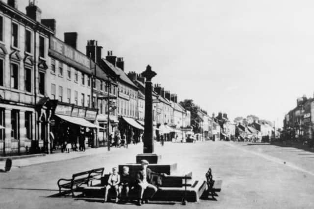 The Market Cross in Northallerton, pictured in 1946. It is one of the locations on a new digital trail aimed at highlighting the town's heritage. (Picture: North Yorkshire County Record Office)