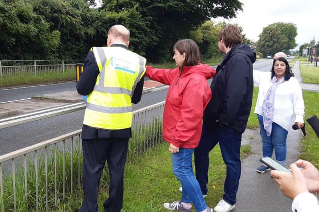 Philip Allott recently visited Hemingbrough, near Selby, to see firsthand how dangerous the A63 there is following various complaints by people who live there.