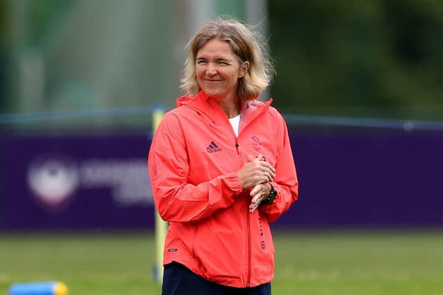 GB head coach Hege Riise has urged Team GB to forget their emotions if they want to clinch Olympic gold. Picture: Barrington Coombs/PA