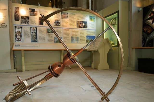 One of the works on show in a new exhibition, The Foundry, at Sheffield Cathedral which celebrates the South Yorkshire city's long history of steel-making. (Picture: Jonathan Gawthorpe)