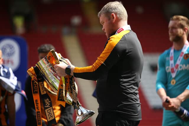TV dates: Hull City manager Grant McCann's p[romoted side see games against Sheffield United and Blackburn Rovers televised in September. Picture: Steven Paston/PA Wire.