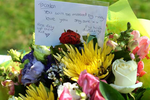 Messages left for Caden Taylor in Knottingley.
