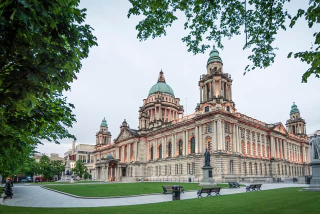 belfast City Hall remains an imposing landmark in Northern Ireland.
