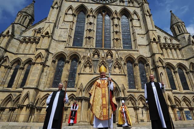 The Archbishop of York at the consecration of two new bishops at York Minster last week.