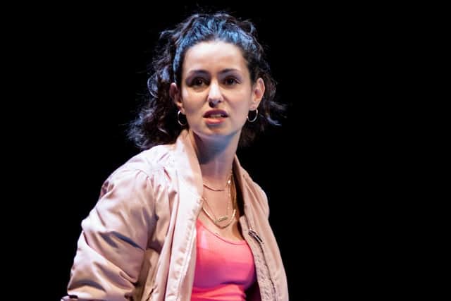 Serena Manteghi in Christopher York’s one-woman play Build a Rocket which was developed at the Stephen Joseph Theatre in Scarborough.