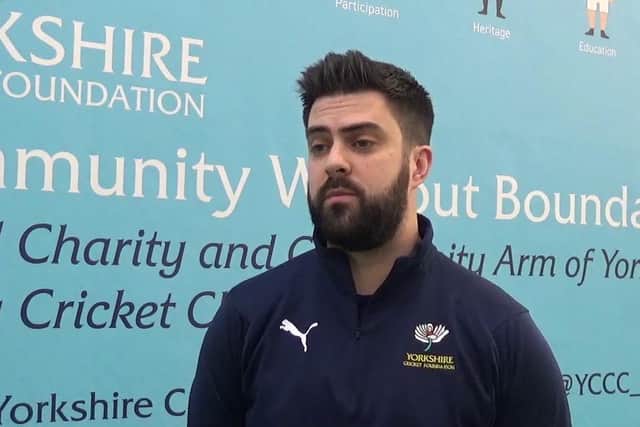 Pictured, Will Saville, the chief executive for the Yorkshire Cricket Foundation - the charity arm of the Yorkshire Cricket Club. In the region there are roughly 250 participants taking part in walking cricket across more than 10 clubs run by the Yorkshire Cricket Foundation. Photo credit: Submitted picture