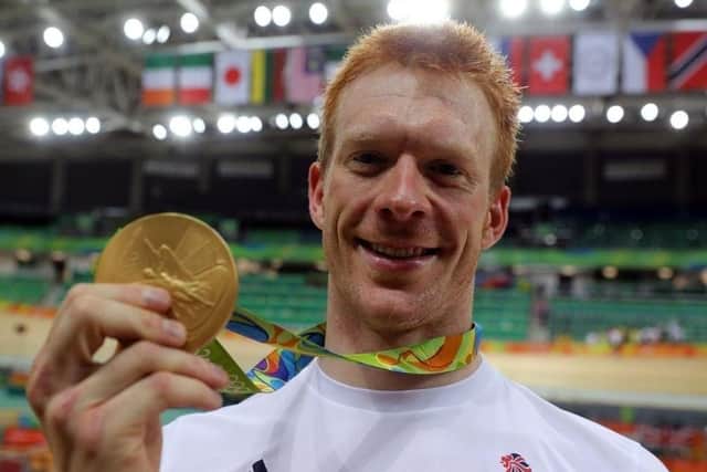 Ed Clancy: With his third Olympic gold medal in Rio.