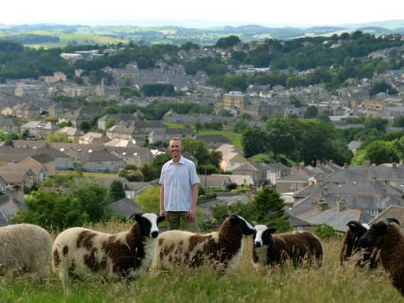 Gavin Haworth keeps his sheep on land above Skipton