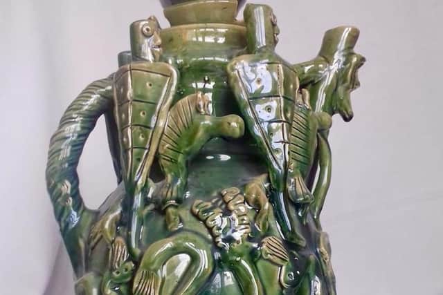 Reproduction Scarborough Ware Knight Jug Picture: John Oxley