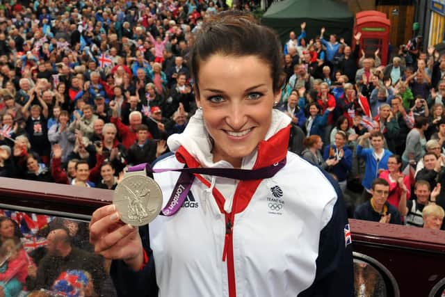 Lizzie Armitstead pictured with her silver medal from the London Olympics. Picture: Mike Cowling