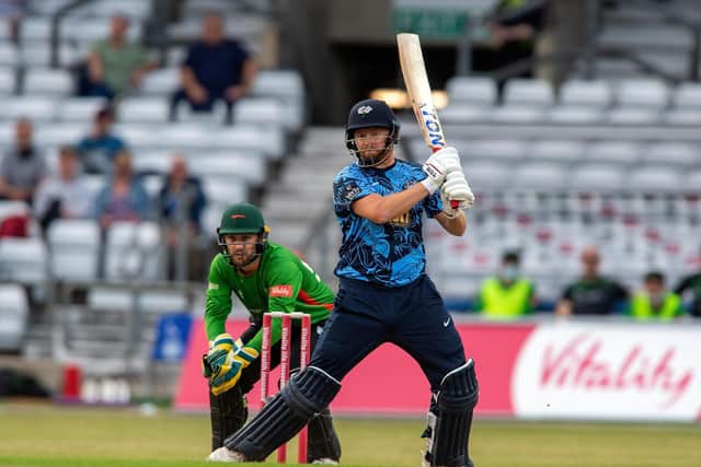 BIG THREAT: Jonny Bairstow, seen in action for 
Yorkshire Vikings, will be in the visitors' dressing room at HEadingley today. Picture: Bruce Rollinson