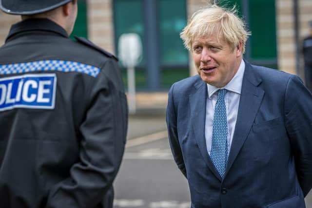 Boris Johnson is due to deliver a policy speech on policing today.