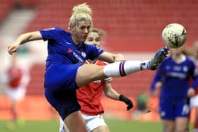 Millie Bright in action during a tournament. (Pic credit: Mike Egerton / PA)