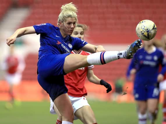 Millie Bright in action during a tournament. (Pic credit: Mike Egerton / PA)