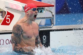 HISTORY MAKER: Adam Peaty became the first British swimmer to retain an Olympic title. Picture: Getty Images.